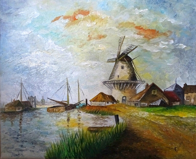 The mill – oil on canvas