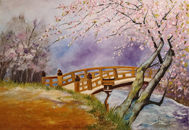 Spring time blossom – oil on canvas