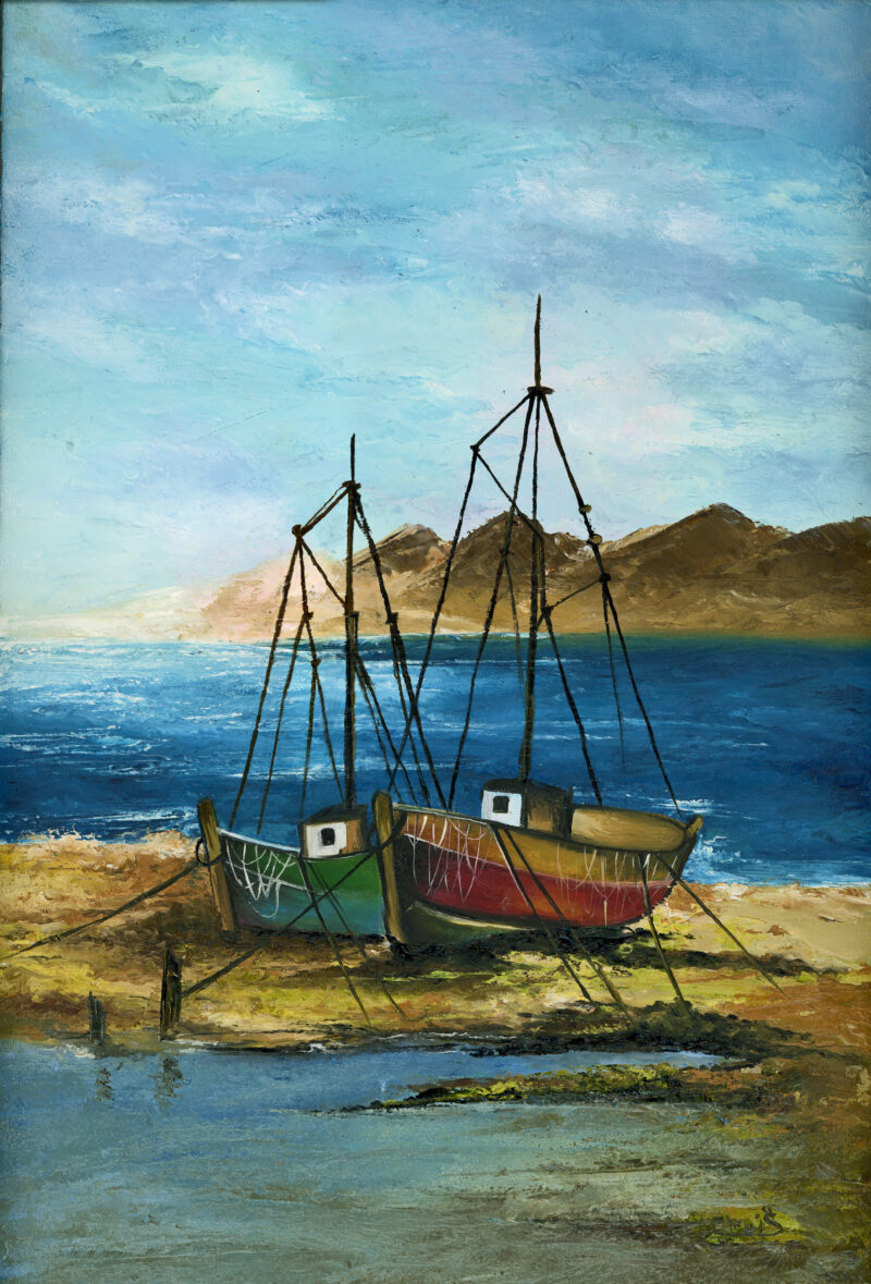 Boats – oil on canvas