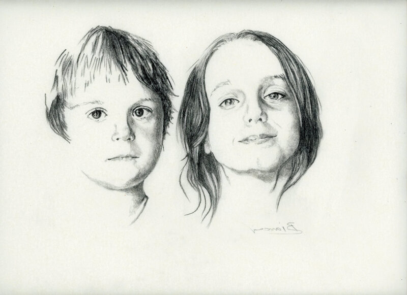 Brother and sister – pitt pencil