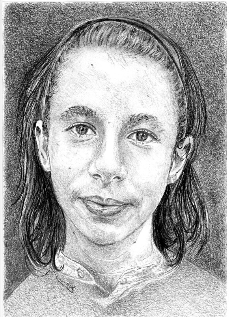 Teen portrait – pitt pencils